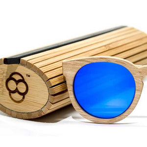 Wood Bamboo Case and Wooden Bamboo Sunglasses by Maybe Sunny