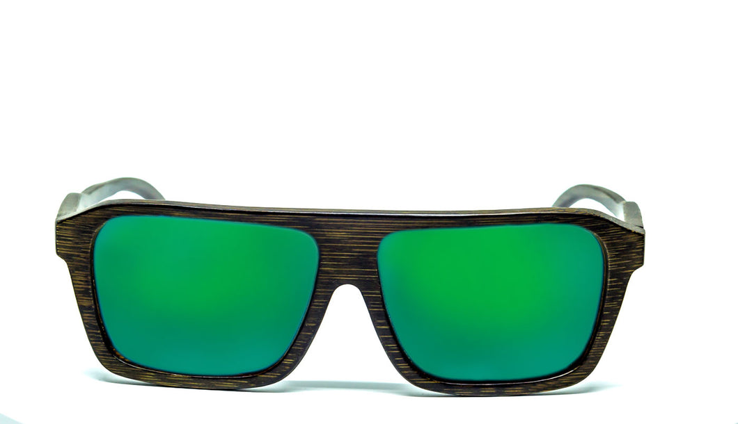 Aviator Sunglasses With Green Mirror Lens - Kadmat - Maybe Sunny