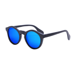 Round Sunglasses With Azure Mirror Lens - Punalu - Maybe Sunny
