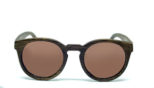 Round Sunglasses With Brown Lens - Navio - Maybe Sunny