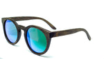 Round Sunglasses With Green Mirror Lens - Navio - Maybe Sunny