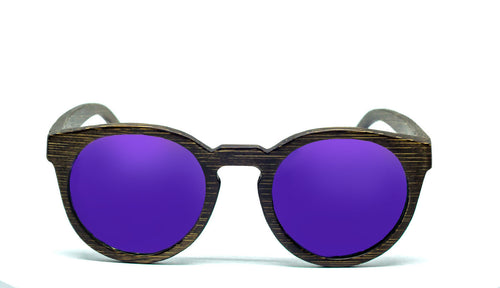 Round Sunglasses With Purple Lens - Navio - Maybe Sunny