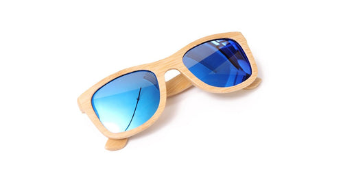 Wayfarer Sunglasses With Azure Mirror Lens - Ehukai - Maybe Sunny