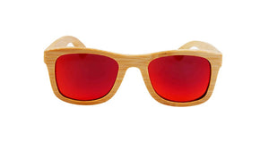 Wayfarer Sunglasses With Flame Mirror Lens - Ehukai - Maybe Sunny